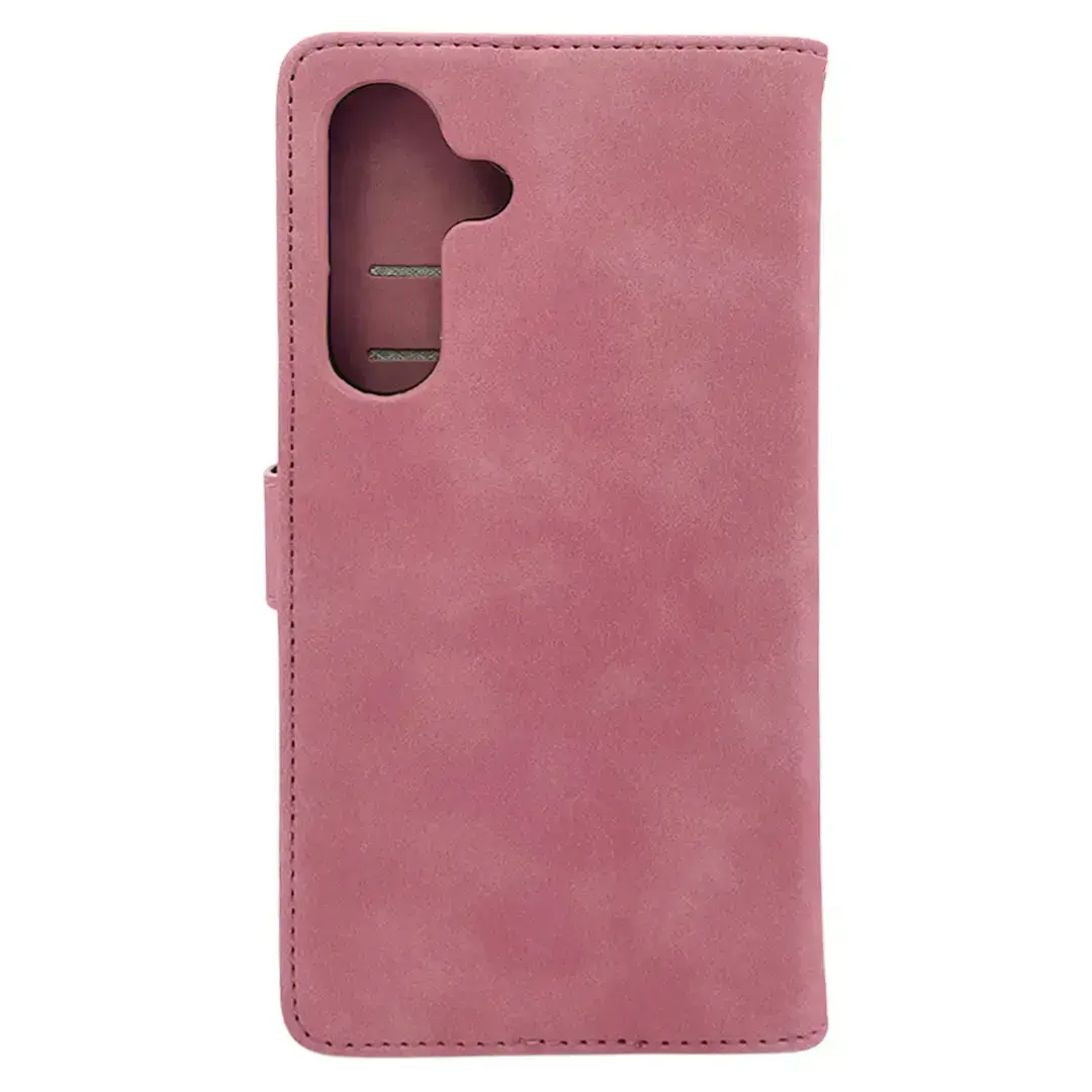 Samsung Galaxy S25 Ultra PU Leather Wallet Case Pink